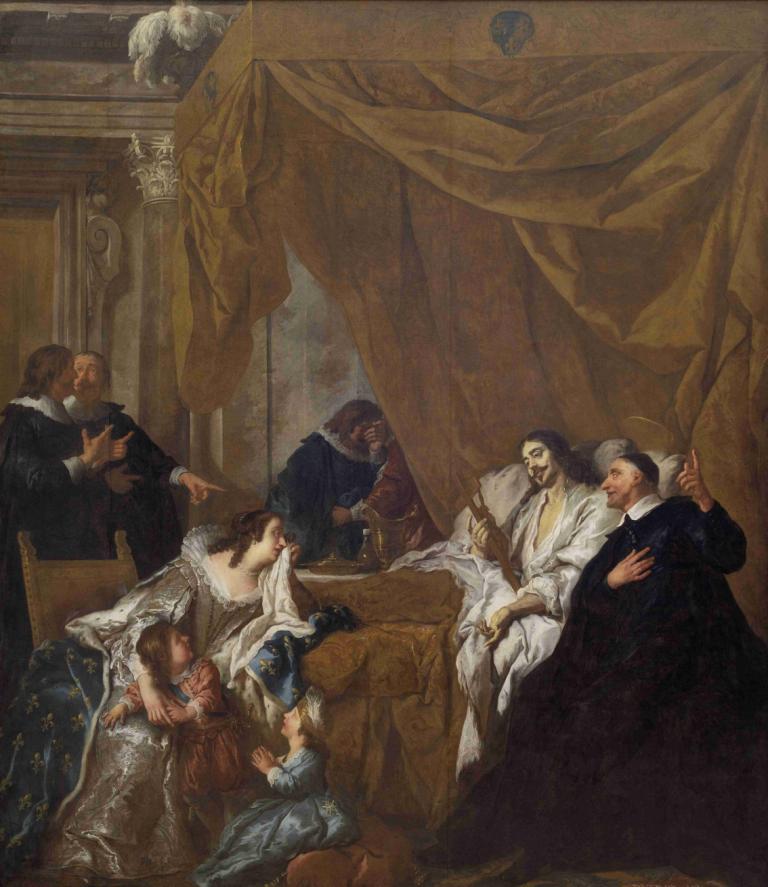 St Vincent De Paul At The Deathbed Of Louis XIII,Święty Wincenty de Paul na łożu śmierci Ludwika XIII