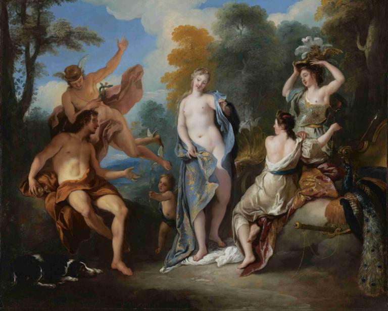 The Judgement Of Paris,Sąd Paryża,Jean-François de Troy,Obraz olejny,Obraz olejny, parodia sztuki, parodia