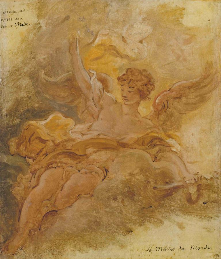 Le Maître du Monde,De meester van de wereld,Jean-Honoré Fragonard,Olieverf,Olieverf