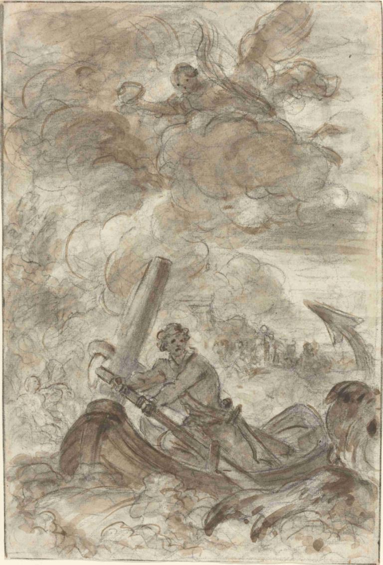 Orlando Kills the Orc with an Anchor,Orlando vermoordt de ork met een anker,Jean-Honoré Fragonard