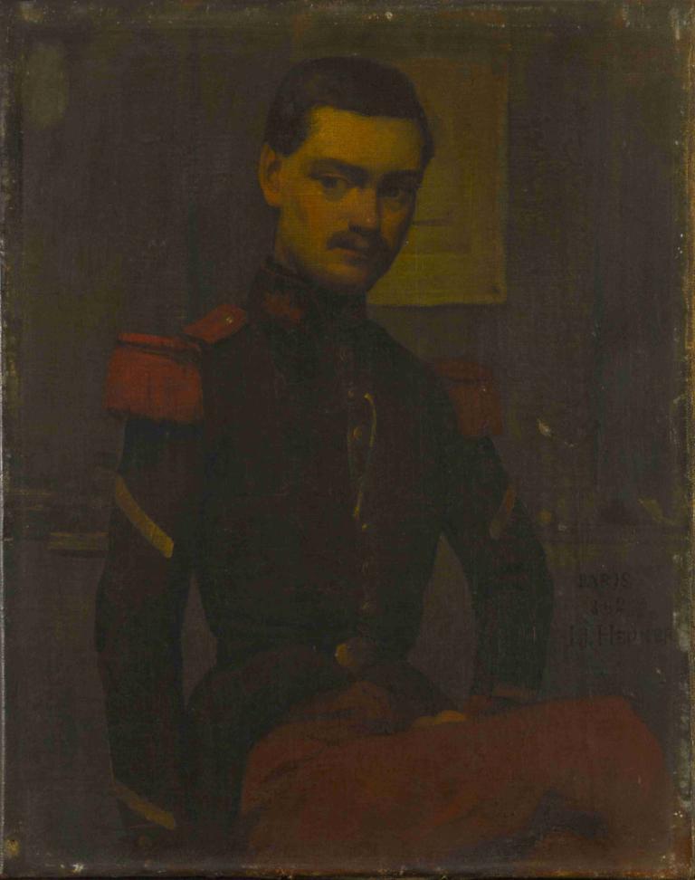 Portrait du Sergent Fourrier,Portrét seržanta Fourriera,Jean-Jacques Henner,Olejomalba,Olejomalba, 1 kluk