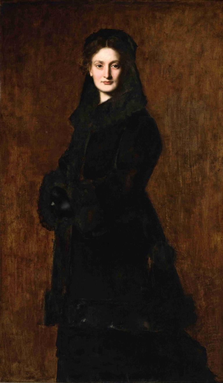 Portrait of Madame Paul Duchesne-Fournet,Portret van Madame Paul Duchesne-Fournet,Jean-Jacques Henner