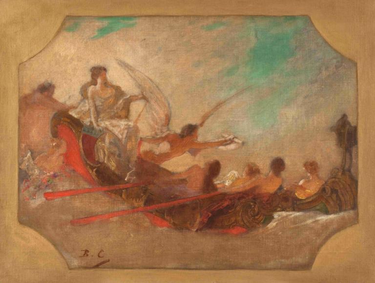 La Ville de Paris conviant le monde à ses fêtes,Jean-Joseph-Benjamin Constant,Oil Painting,Oil Painting