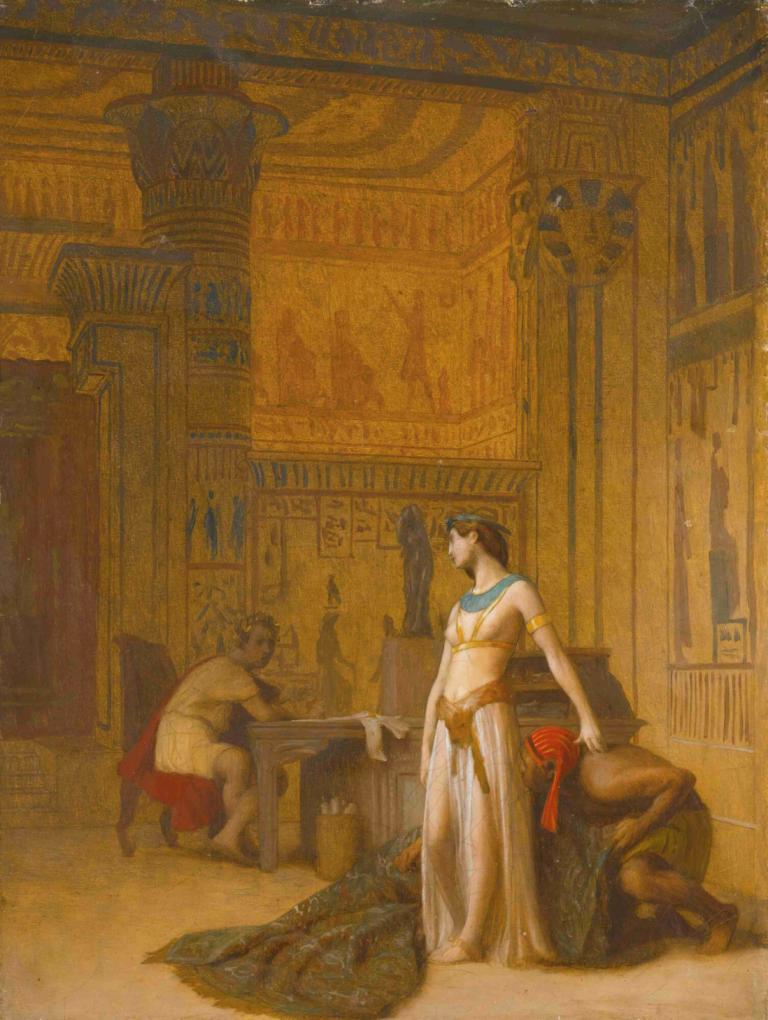 Cléopâtre et César,Η Κλεοπάτρα και ο Καίσαρας,Jean-Léon Gérôme,Ελαιογραφία,Ελαιογραφία, παρωδία καλών τεχνών