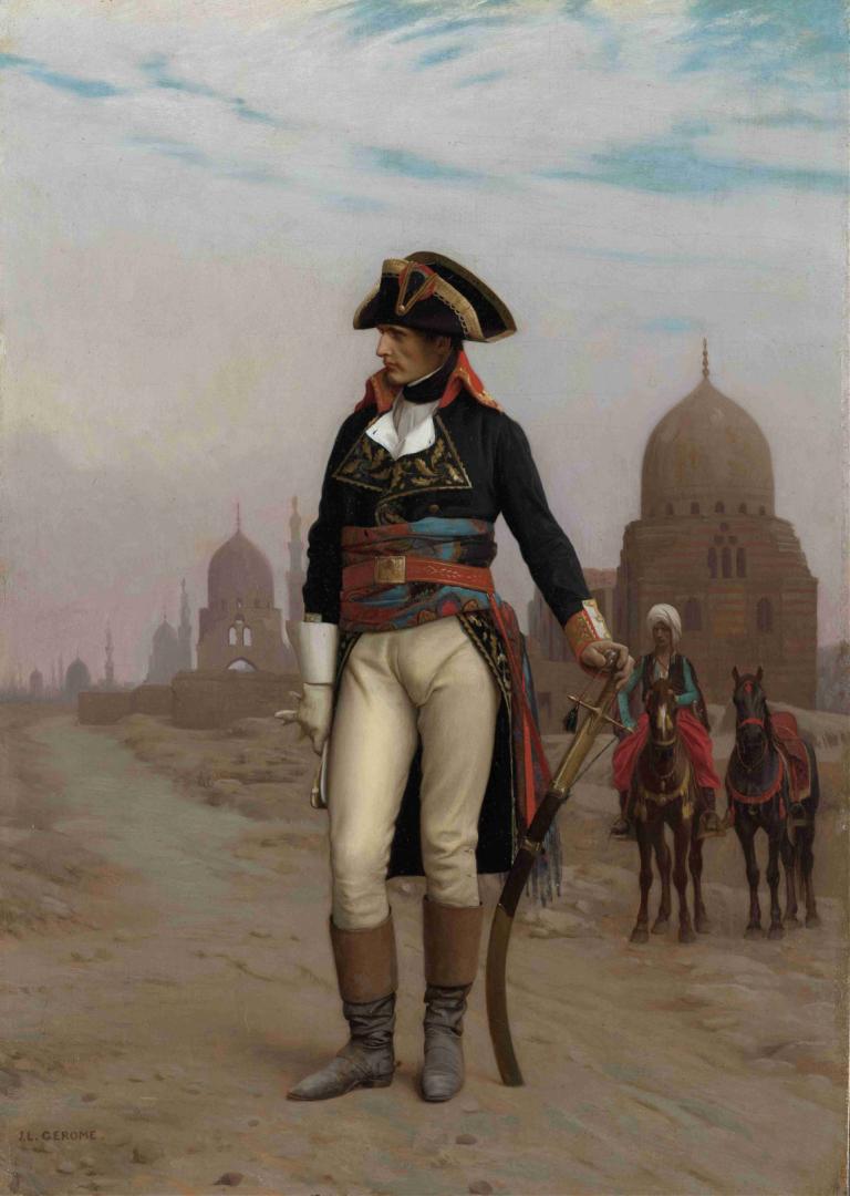 Napoleon in Egypt,Napoleon în Egipt,Jean-Léon Gérôme,Pictura in ulei,Pictura in ulei, armă, pălărie