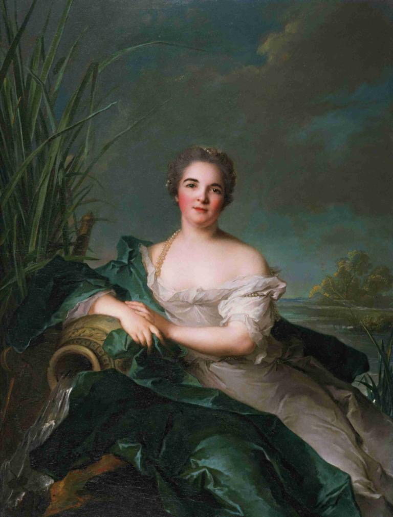 Madame de Flesselles,Jean-Marc Nattier,Pittura ad olio,Pittura ad olio, Parodia delle belle arti, 1 ragazza