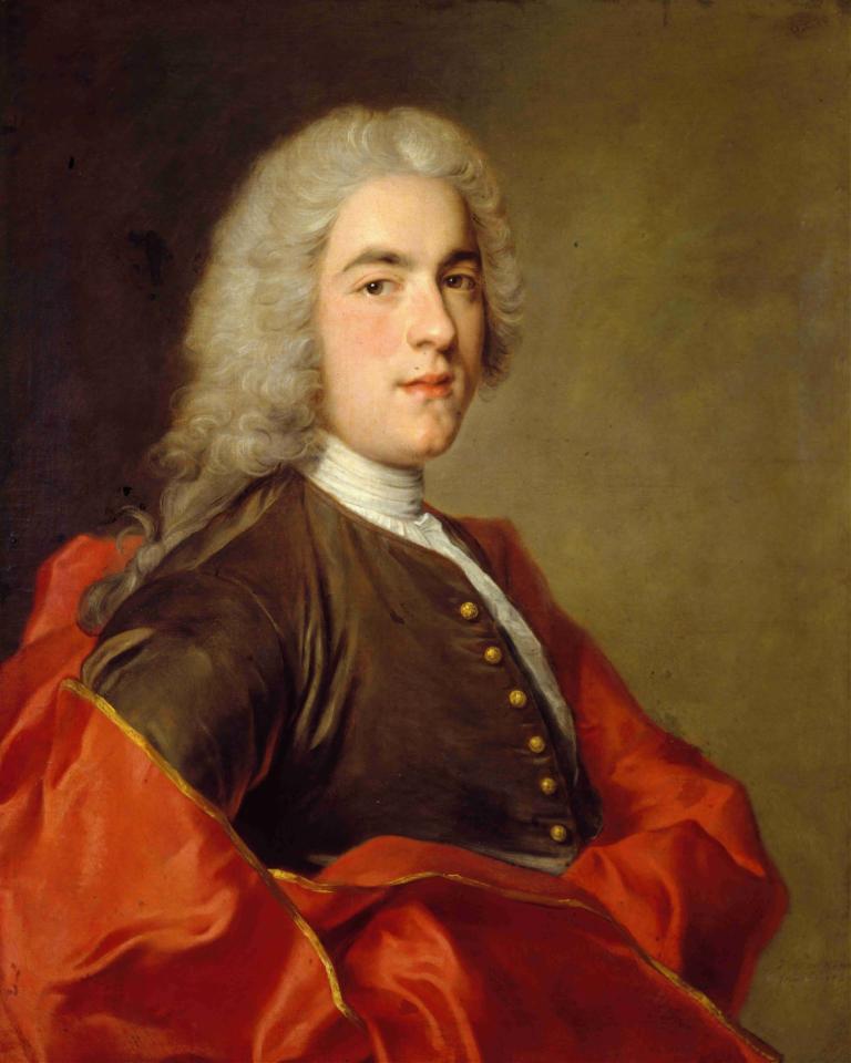 Mister Sarasin,Herr Sarasin,Jean-Marc Nattier,Oljemålning,Oljemålning, solo, konstparodi, realistisk, 1 tjej