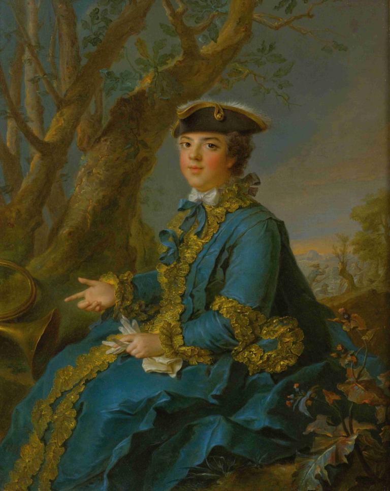 Portrait Of Marie Louise Elisabeth De France, Duchess Of Parma,Porträtt av Marie Louise Elisabeth De France