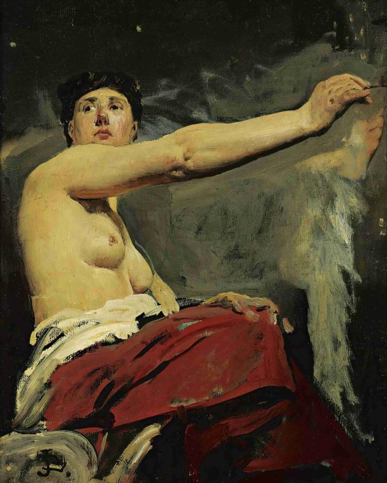 Study For The Central Figure In The Ceiling Of The Palais De La Legion D'honneur