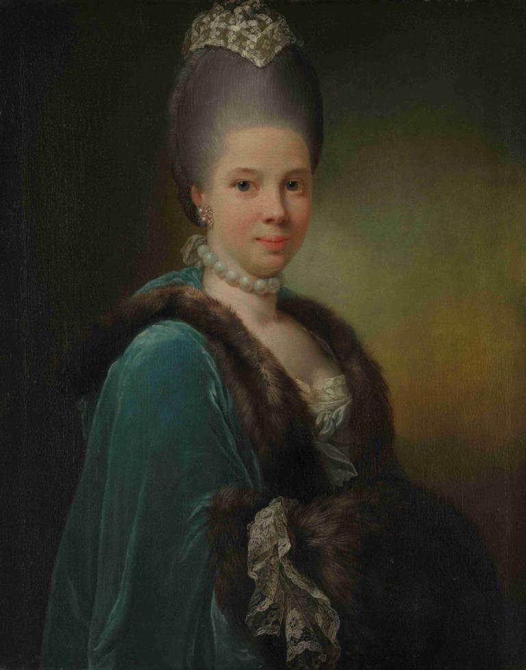 Portrait of Bodilla Birgitte von Munthe af Morgenstierne,Portrét Bodilla Birgitte von Munthe af Morgenstierne