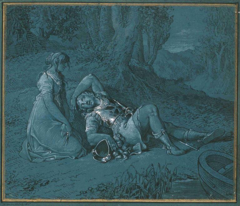 Rinaldo und Armida – Armidens Liebe,Ricardo và Amida-Amdenus Liebe.,Johann Peter Krafft,John, Peter Kraft.