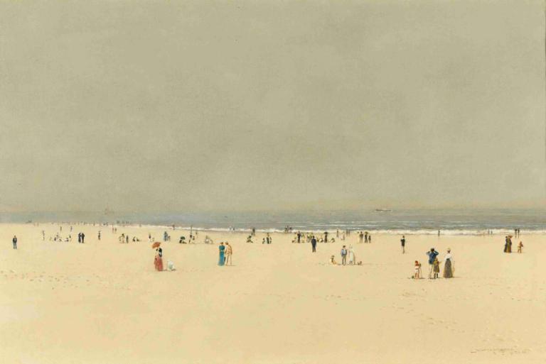 Sand, Sea And Sky, a Summer Phantasy,Nisip, mare și cer, o fantezie de vară,John Atkinson Grimshaw