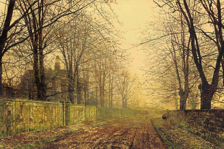 The Sere and Yellow Leaf,Das Sere und das Gelbe Blatt,John Atkinson Grimshaw,Ölgemälde,Ölgemälde, Landschaft