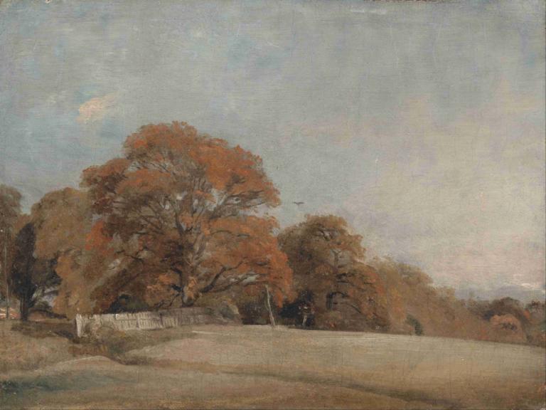 An Autumnal Landscape at East Bergholt,Pemandangan Musim Gugur di Bergholt Timur,John Constable