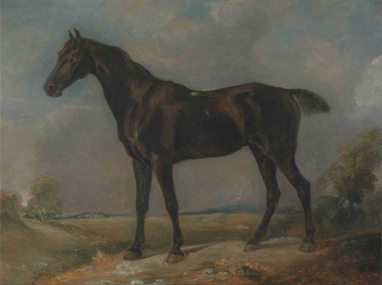 Golding Constable's Black Riding-Horse,Kuda Tunggangan Hitam milik Golding Constable,John Constable