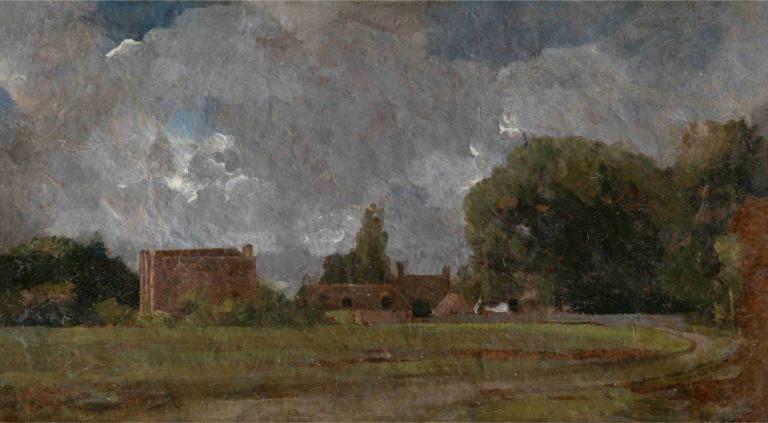 Golding Constable's House, East Bergholt; the Artist's birthplace,John Constable,Oil Painting,Oil Painting