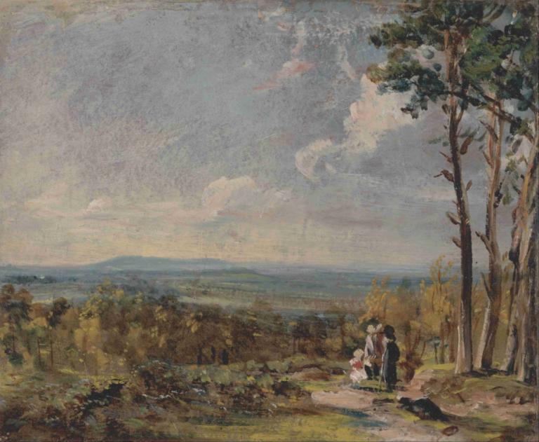 Hampstead Heath Looking Towards Harrow,Hampstead Heath Harrow'n suuntaan,John Constable,Öljymaalaus