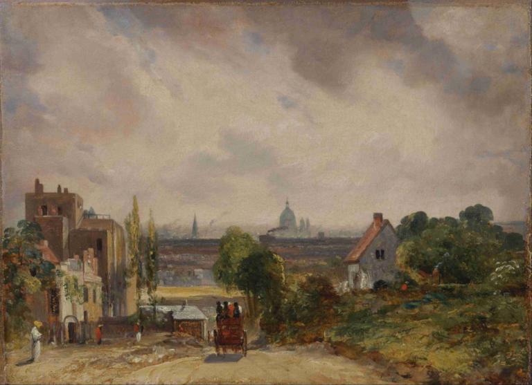 Sir Richard Steele's Cottage, Hampstead,John Constable,Öljymaalaus,Öljymaalaus, maisema, ei ihmisiä, ulkona