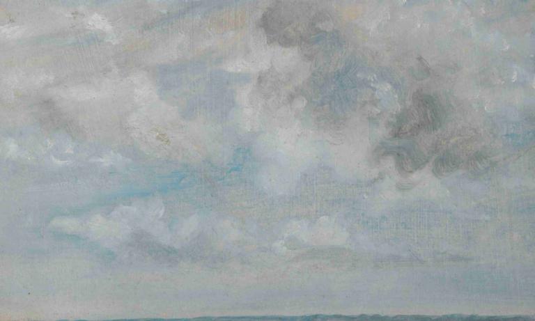 Study Of Clouds,Studie der Wolken,John Constable,Johann Wachtmeister,Ölgemälde,Ölgemälde, Solo, 1Mädchen