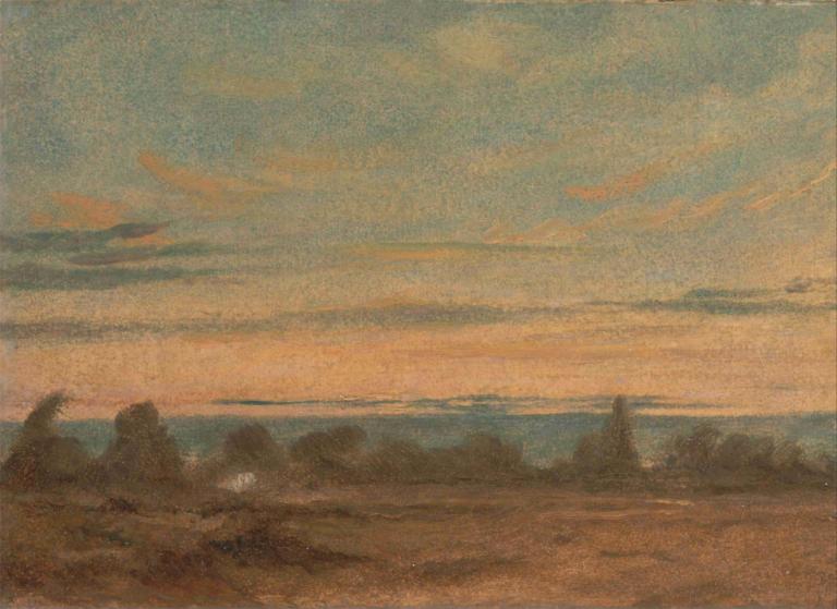 Summer, Evening Landscape,Sommer, Abendlandschaft,John Constable,Johann Wachtmeister,Ölgemälde,Ölgemälde