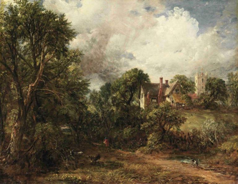 The Glebe Farm,John Constable,Johann Wachtmeister,Ölgemälde,Ölgemälde, Baum, Landschaft, Wolke, draußen