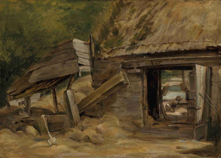 The Old Mill Shed, Dedham,Der alte Mühlenschuppen, Dedham,John Constable,Johann Wachtmeister,Ölgemälde