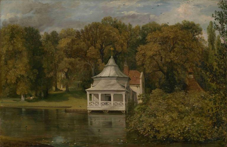 The Quarters behind Alresford Hall,John Constable,Johann Wachtmeister,Ölgemälde,Ölgemälde, Landschaft, Baum