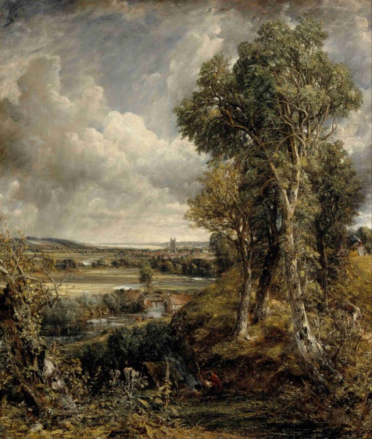 The Vale of Dedham,Das Tal von Dedham,John Constable,Johann Wachtmeister,Ölgemälde,Ölgemälde, keine Menschen