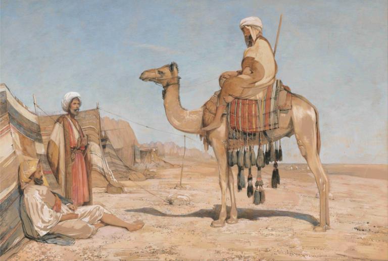 A Bedouin Encampment; Or, Bedouin Arabs,Perkemahan Badui; Atau, Orang Arab Badui,John Frederick Lewis