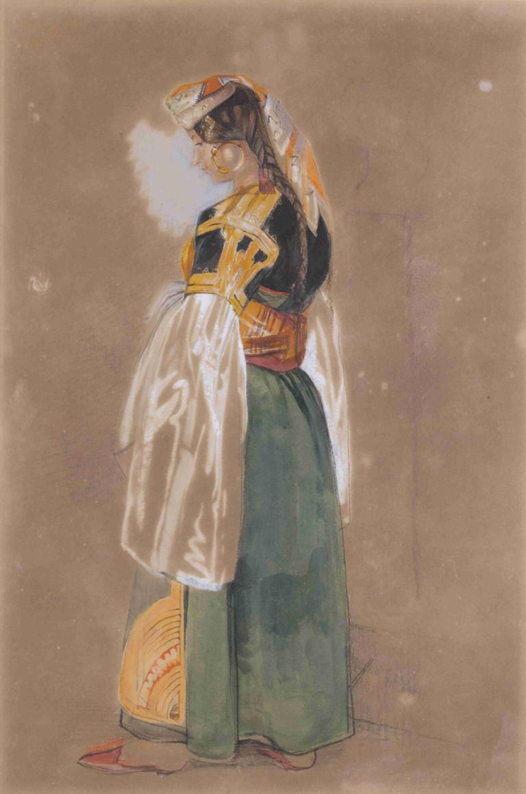 A Jewish Woman Of Gibraltar Or Tangier,Seorang Wanita Yahudi dari Gibraltar atau Tangier,John Frederick Lewis