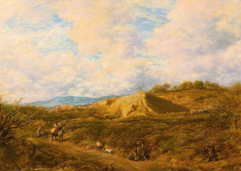 Redhill Common, Surrey,Редхилл Коммон, Суррей,John Linnell,Джон Линнелл,Картина Маслом,Картина Маслом