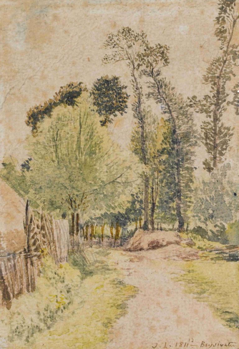 Study Of Trees At Bayswater, London,Исследование деревьев в Бейсуотере, Лондон,John Linnell,Джон Линнелл