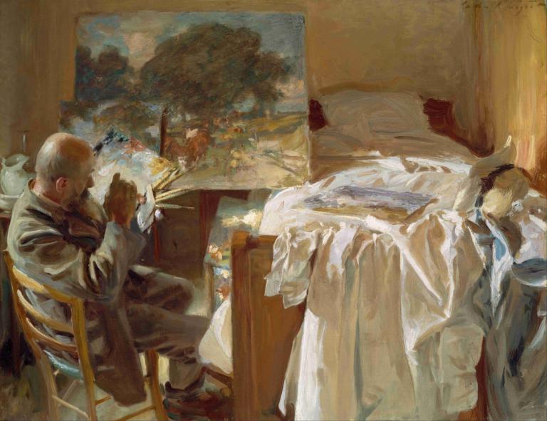 An Artist In His Studio,En artist i studioet hans,John Singer Sargent,Oljemaleri,Oljemaleri, kunstparodi