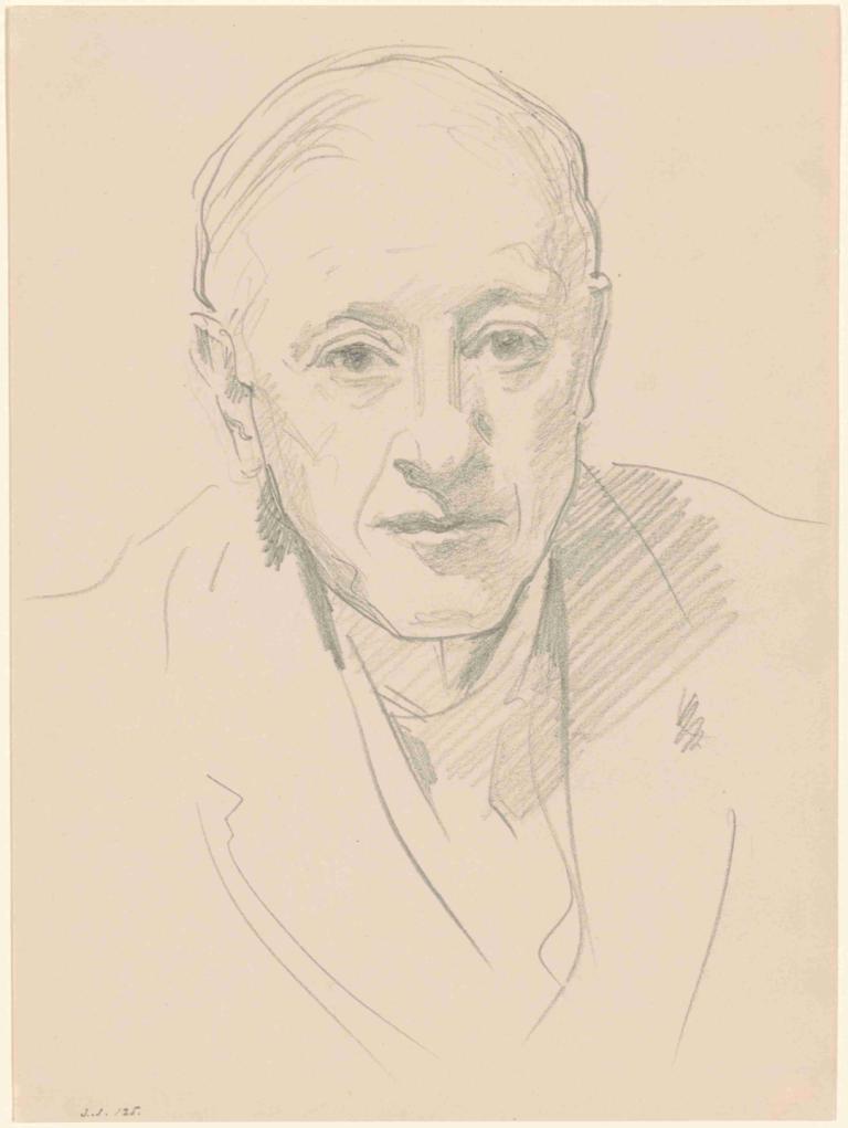 Bust of a Man,男子半身像,John Singer Sargent,约翰-辛格-萨金特,素描,素描, 独奏, 1男孩, 男性焦点, 老的, 单色, 传统媒体, 草图, 老人, 看着观众