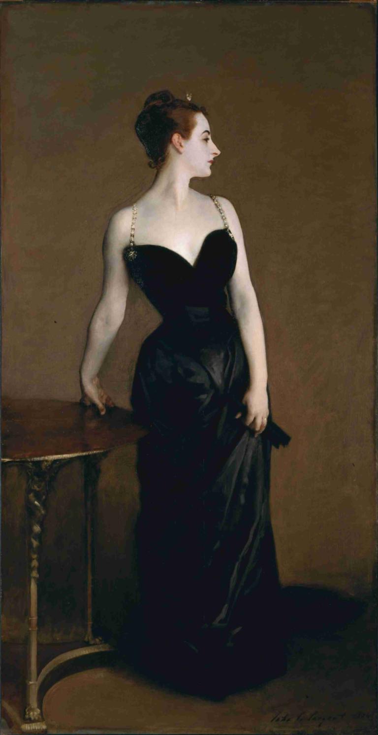 Madame X (Madame Pierre Gautreau),ミセスX（ピエール・ゴートロー夫人）,John Singer Sargent,ジョン・シンガー・サージェント,油絵,油絵, 1女の子, ソロ, ドレス