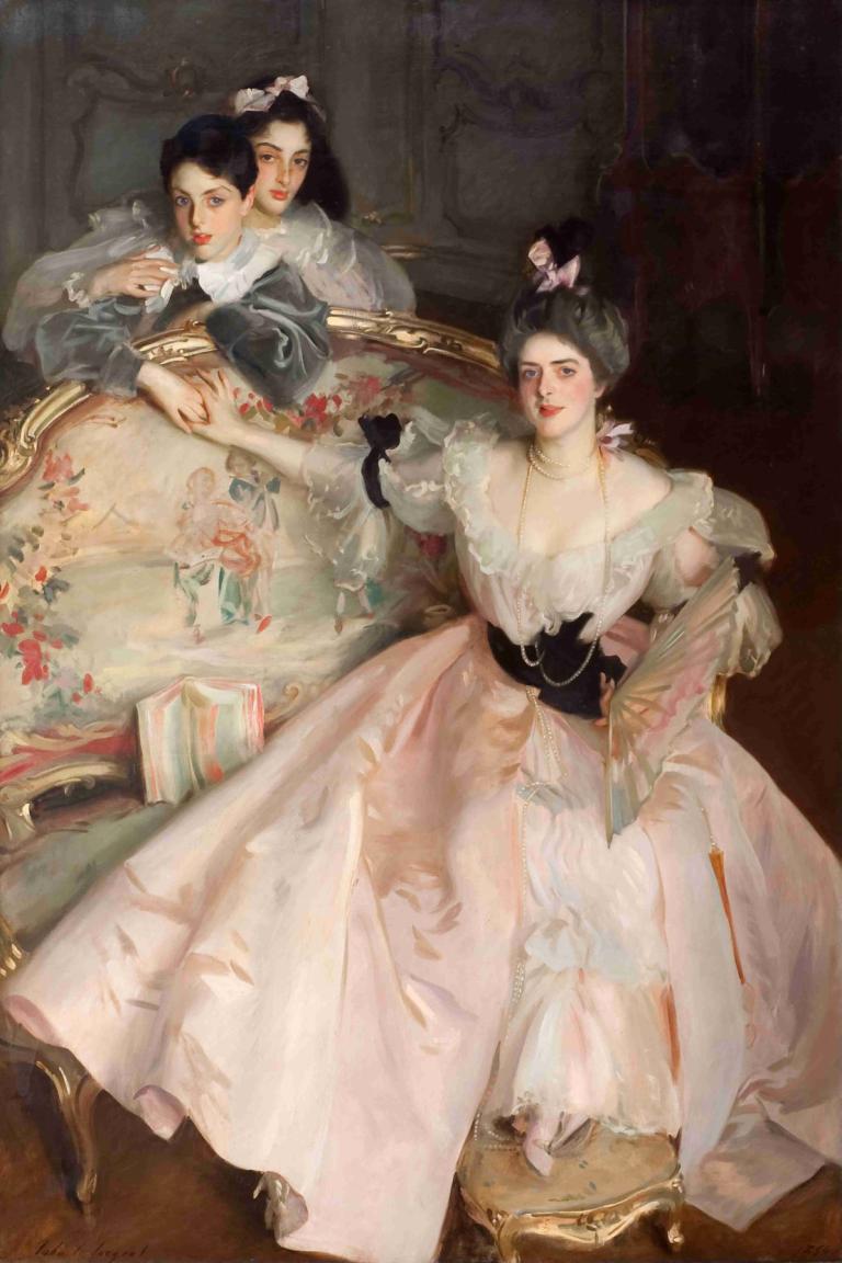 Mrs Carl Meyer And Her Children,Doamna Carl Meyer și copiii ei,John Singer Sargent,Pictura in ulei