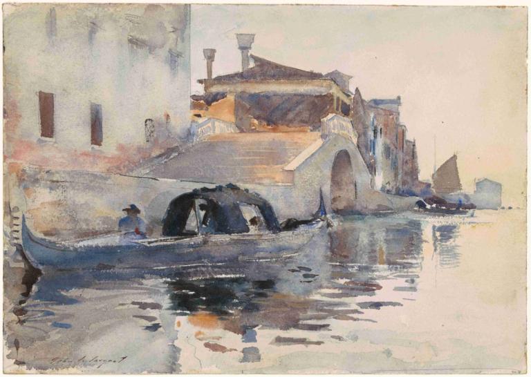 Ponte Panada, Fondamenta Nuove, Venice,Ponte Panada, Fondamenta Nuove, Venesia,John Singer Sargent