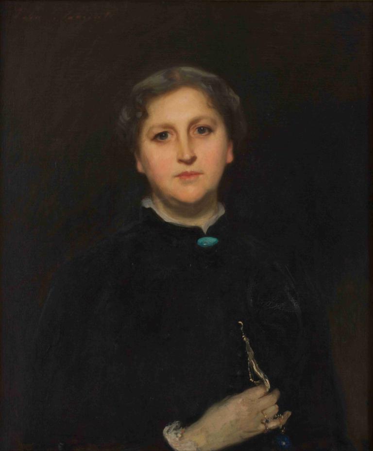 Portrait Of Mrs. Raphael Pumpelly,Retrato de la Sra. Raphael Pumpelly,John Singer Sargent,Pintura al óleo