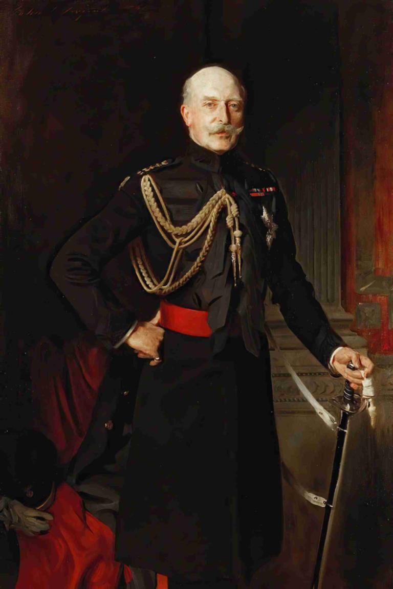 Portrait of Arthur, Duke of Connaught,Porträtt av Arthur, hertig av Connaught,John Singer Sargent,Oljemålning