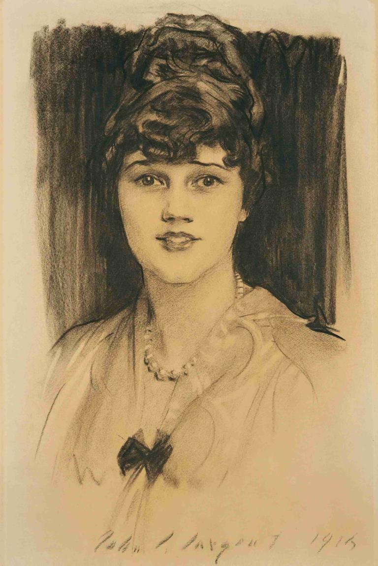 Portrait of Constance Coolidge (1892-1973),Porträtt av Constance Coolidge (1892-1973),John Singer Sargent