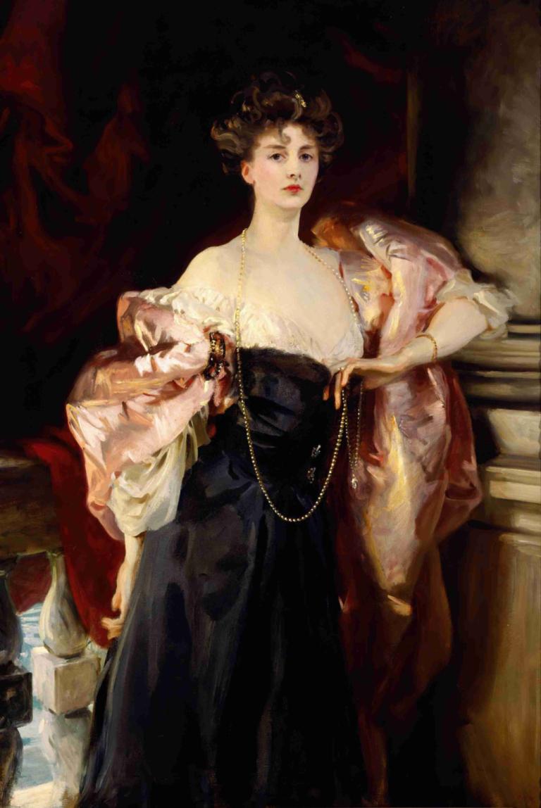 Portrait of Helen Vincent, Viscountess D'Abernon,Porträtt av Helen Vincent, vicomtesse D'Abernon