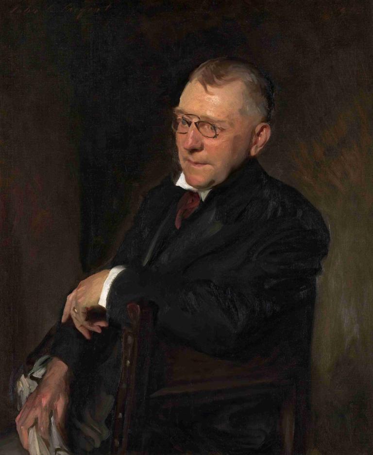 Portrait of James Whitcomb Riley,Porträtt av James Whitcomb Riley,John Singer Sargent,Oljemålning,Oljemålning