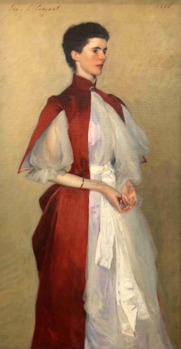 Portrait of Mrs. Robert Harrison,Retrato de la Sra. Robert Harrison,John Singer Sargent,Pintura al óleo