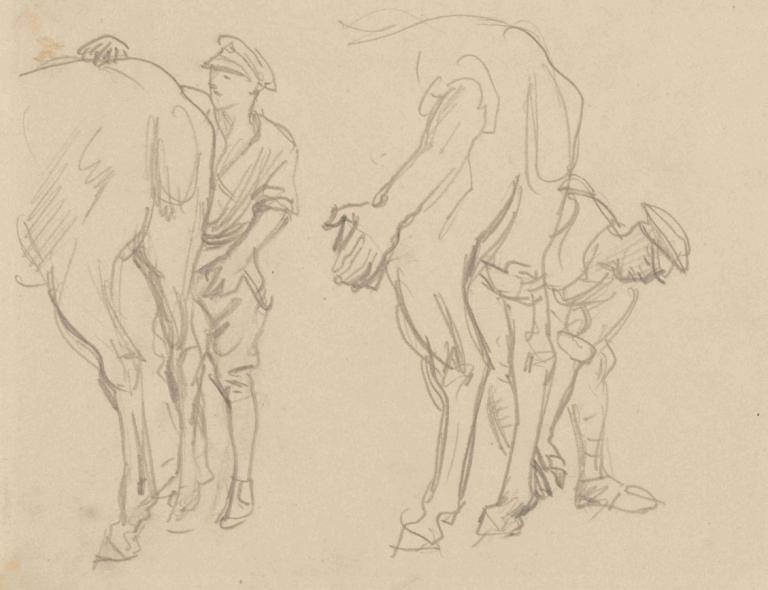 Studies for 'Scots Grey',Nghiên cứu về chất xám của người Scotland,John Singer Sargent,John Singh Sakint.