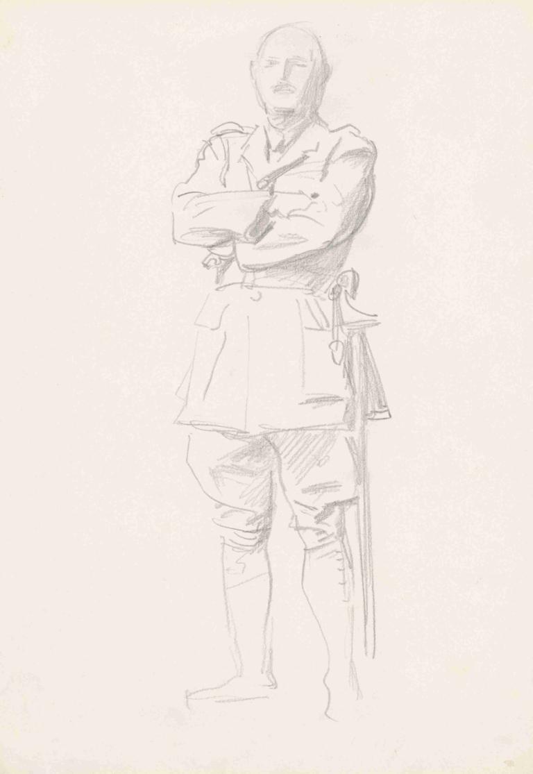 Study of General Louis Botha for 'General Officers of World War I'