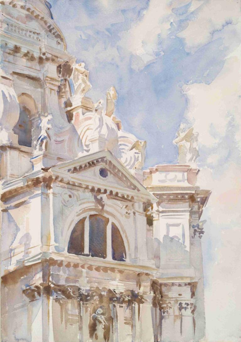 The Salute, Venice,Салют, Венеция,John Singer Sargent,Джон Сингер Сарджент,Картина Маслом,Картина Маслом