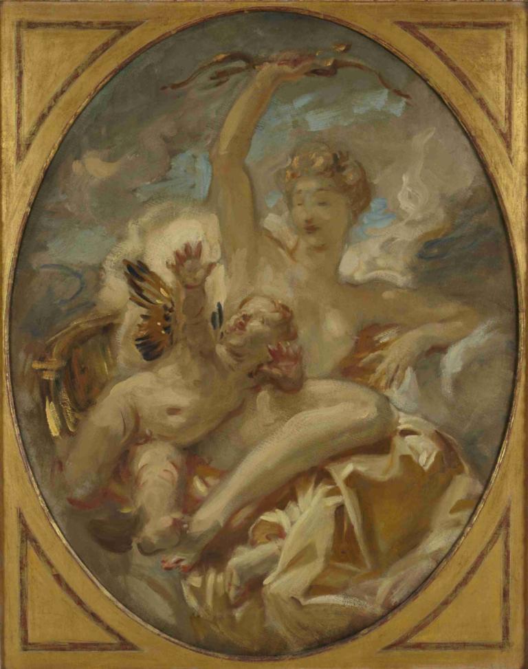 Venus and Cupid,Venus và Cupbit,John Singer Sargent,John Singh Sakint.,Tranh sơn dầu,Tranh sơn dầu