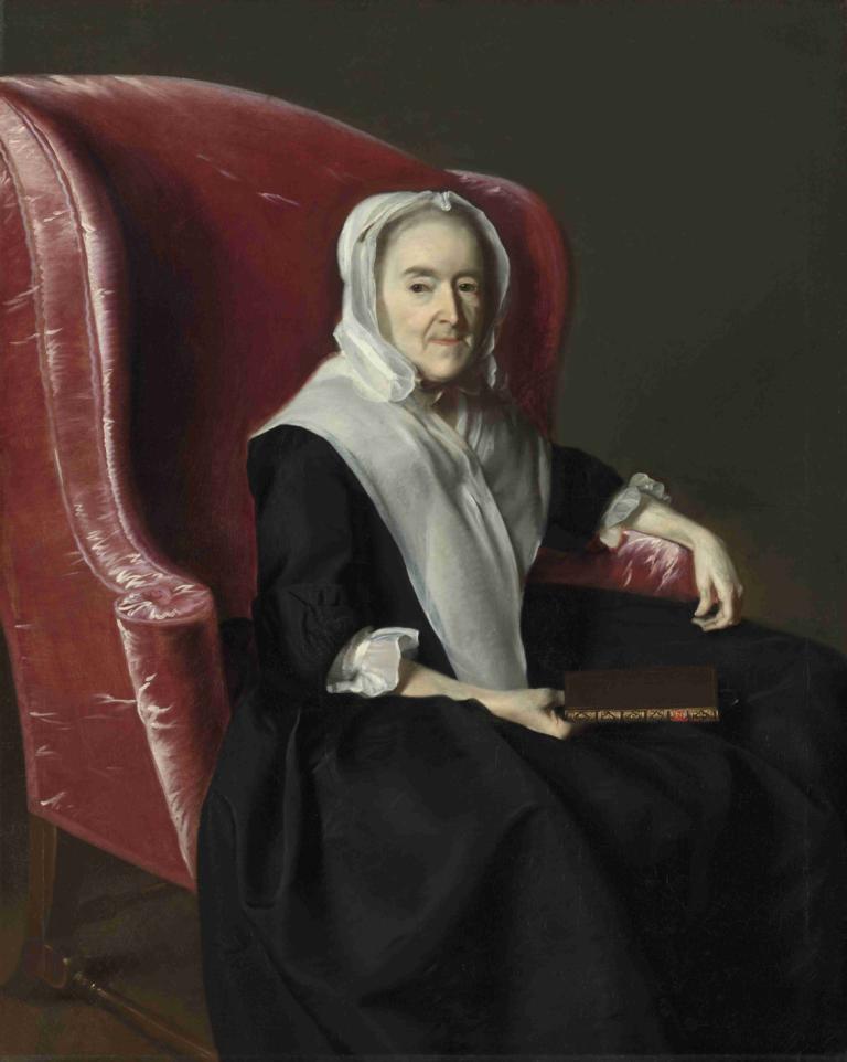 Anna Dummer Powell,John Singleton Copley,Ölgemälde,Ölgemälde, Kunstparodie, Solo, realistisch, alt, Sitzung