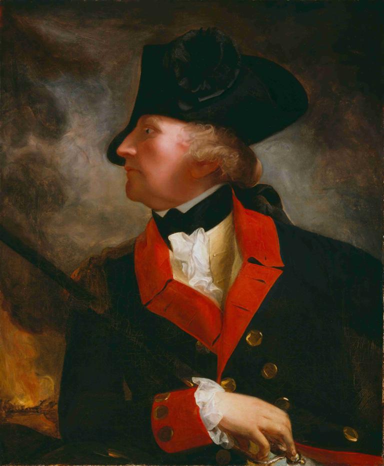 Colonel George Lewis,John Singleton Copley,Oil Painting,Oil Painting, hat, solo, holding, traditional media