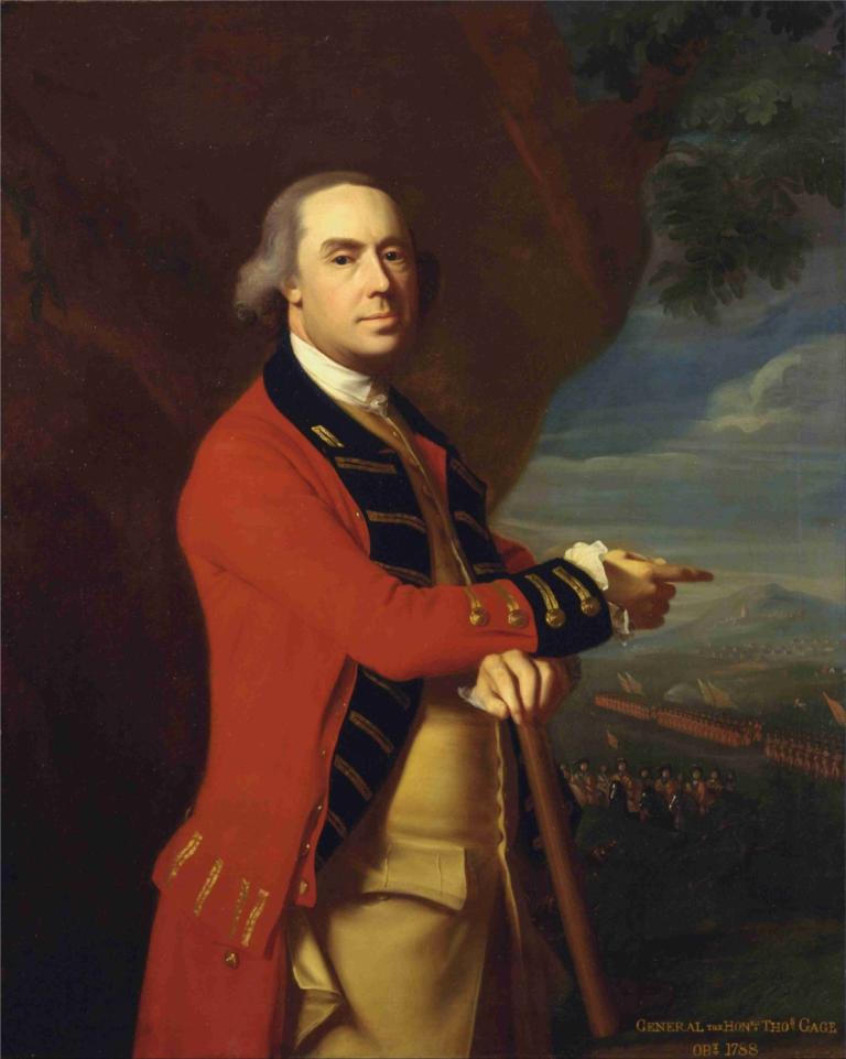 General Thomas Gage,John Singleton Copley,Oljemålning,Oljemålning, 1 pojke, manligt fokus, solo, träd